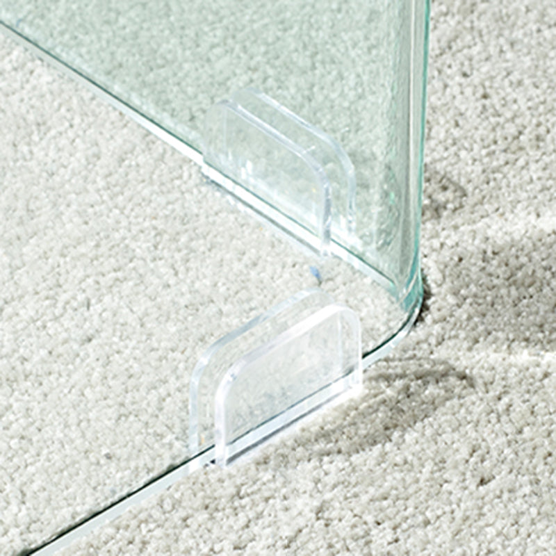 Contemporary Round Dining Room Table Tempered Glass Table with Pedestal Base Clearhalo ' dining_table' 'Dining Tables & Seating' 'Dining Tables' 'furn' 'furn_dining_table' 'Furniture' 'furniture_dining_table' 'Kitchen & Dining Furniture' 'kitchen&dining_furn' 'kitchen' 'kitchen_dining_table' 3583101