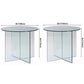 Contemporary Round Dining Room Table Tempered Glass Table with Pedestal Base Clearhalo ' dining_table' 'Dining Tables & Seating' 'Dining Tables' 'furn' 'furn_dining_table' 'Furniture' 'furniture_dining_table' 'Kitchen & Dining Furniture' 'kitchen&dining_furn' 'kitchen' 'kitchen_dining_table' 3583103