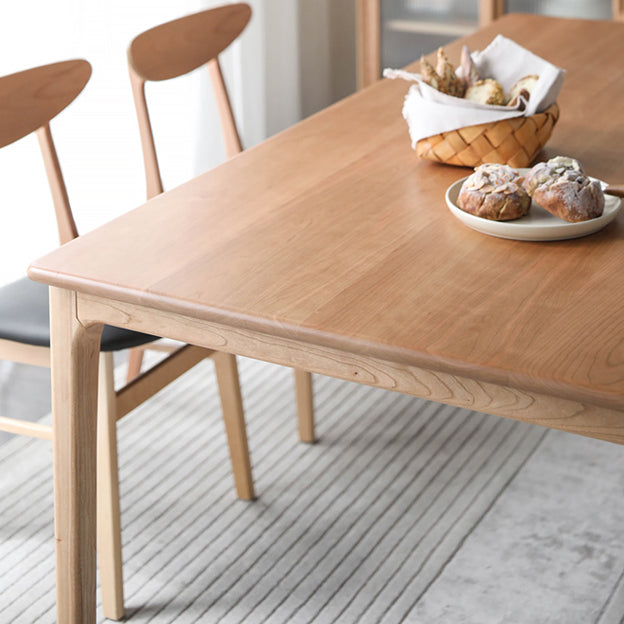Rectangle Contemporary Dining Table White Fixed Table with Pine Solid Wood Clearhalo ' dining_table' 'Dining Tables & Seating' 'Dining Tables' 'furn' 'furn_dining_table' 'Furniture' 'furniture_dining_table' 'Kitchen & Dining Furniture' 'kitchen&dining_furn' 'kitchen' 'kitchen_dining_table' 3583158