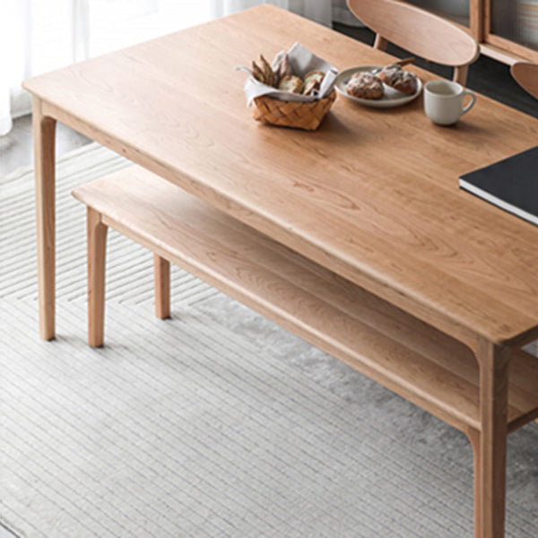 Rectangle Contemporary Dining Table White Fixed Table with Pine Solid Wood Clearhalo ' dining_table' 'Dining Tables & Seating' 'Dining Tables' 'furn' 'furn_dining_table' 'Furniture' 'furniture_dining_table' 'Kitchen & Dining Furniture' 'kitchen&dining_furn' 'kitchen' 'kitchen_dining_table' 3583160
