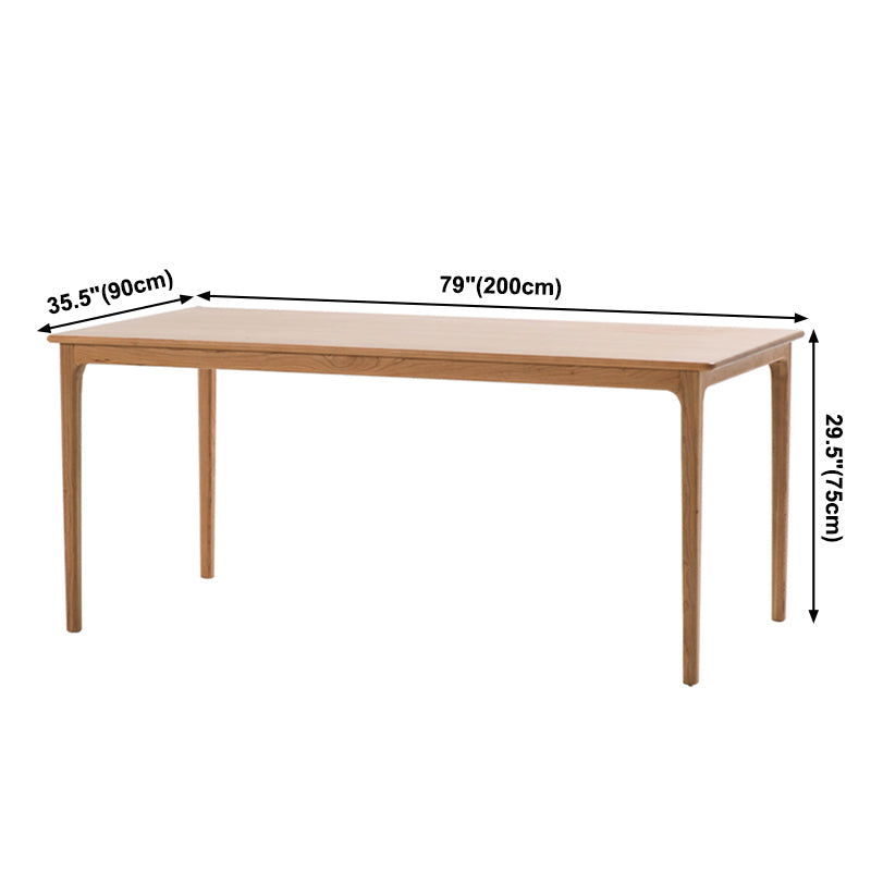 Rectangle Contemporary Dining Table White Fixed Table with Pine Solid Wood Clearhalo ' dining_table' 'Dining Tables & Seating' 'Dining Tables' 'furn' 'furn_dining_table' 'Furniture' 'furniture_dining_table' 'Kitchen & Dining Furniture' 'kitchen&dining_furn' 'kitchen' 'kitchen_dining_table' 3583163