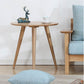 Rubberwood Solid Wood Tripod Table Simplicity Dining Table Round for Kitchen Home Clearhalo ' dining_table' 'Dining Tables & Seating' 'Dining Tables' 'furn' 'furn_dining_table' 'Furniture' 'furniture_dining_table' 'Kitchen & Dining Furniture' 'kitchen&dining_furn' 'kitchen' 'kitchen_dining_table' 3583167