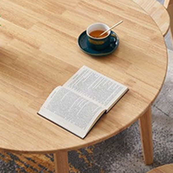 Rubberwood Solid Wood Tripod Table Simplicity Dining Table Round for Kitchen Home Clearhalo ' dining_table' 'Dining Tables & Seating' 'Dining Tables' 'furn' 'furn_dining_table' 'Furniture' 'furniture_dining_table' 'Kitchen & Dining Furniture' 'kitchen&dining_furn' 'kitchen' 'kitchen_dining_table' 3583170