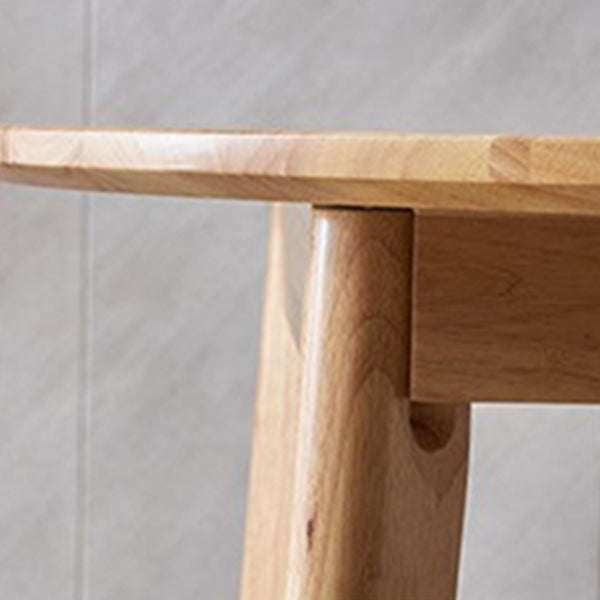 Rubberwood Solid Wood Tripod Table Simplicity Dining Table Round for Kitchen Home Clearhalo ' dining_table' 'Dining Tables & Seating' 'Dining Tables' 'furn' 'furn_dining_table' 'Furniture' 'furniture_dining_table' 'Kitchen & Dining Furniture' 'kitchen&dining_furn' 'kitchen' 'kitchen_dining_table' 3583171