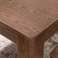 Contemporary Rectangle Dining Table Oak Solid Wood Table with 4 Legs for Kitchen Dinner Dining Room Clearhalo ' dining_table' 'Dining Tables & Seating' 'Dining Tables' 'furn' 'furn_dining_table' 'Furniture' 'furniture_dining_table' 'Kitchen & Dining Furniture' 'kitchen&dining_furn' 'kitchen' 'kitchen_dining_table' 3583182