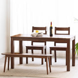 Contemporary Rectangle Dining Table Oak Solid Wood Table with 4 Legs for Kitchen Dinner Dining Room Clearhalo ' dining_table' 'Dining Tables & Seating' 'Dining Tables' 'furn' 'furn_dining_table' 'Furniture' 'furniture_dining_table' 'Kitchen & Dining Furniture' 'kitchen&dining_furn' 'kitchen' 'kitchen_dining_table' 3583186