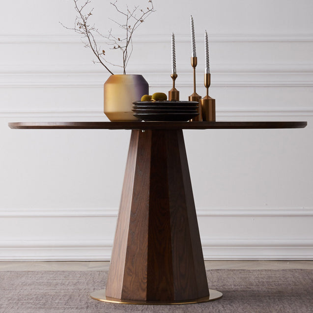 Modern Style Round Dining Site Table Pine Solid Wood Table for Dining Room Without Chairs Clearhalo ' dining_table' 'Dining Tables & Seating' 'Dining Tables' 'furn' 'furn_dining_table' 'Furniture' 'furniture_dining_table' 'Kitchen & Dining Furniture' 'kitchen&dining_furn' 'kitchen' 'kitchen_dining_table' 3583192