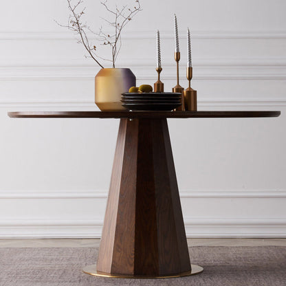 Modern Style Round Dining Site Table Pine Solid Wood Table for Dining Room Without Chairs Clearhalo ' dining_table' 'Dining Tables & Seating' 'Dining Tables' 'furn' 'furn_dining_table' 'Furniture' 'furniture_dining_table' 'Kitchen & Dining Furniture' 'kitchen&dining_furn' 'kitchen' 'kitchen_dining_table' 3583192