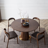 Modern Style Round Dining Site Table Pine Solid Wood Table for Dining Room Clearhalo ' dining_table' 'Dining Tables & Seating' 'Dining Tables' 'furn' 'furn_dining_table' 'Furniture' 'furniture_dining_table' 'Kitchen & Dining Furniture' 'kitchen&dining_furn' 'kitchen' 'kitchen_dining_table' 3583197