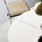 Contemporary Round Dining Table Sintered Stone Table with Brass Tulip Base Clearhalo ' dining_table' 'Dining Tables & Seating' 'Dining Tables' 'furn' 'furn_dining_table' 'Furniture' 'furniture_dining_table' 'Kitchen & Dining Furniture' 'kitchen&dining_furn' 'kitchen' 'kitchen_dining_table' 3583205
