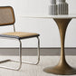 Contemporary Round Dining Table Sintered Stone Table with Brass Tulip Base Clearhalo ' dining_table' 'Dining Tables & Seating' 'Dining Tables' 'furn' 'furn_dining_table' 'Furniture' 'furniture_dining_table' 'Kitchen & Dining Furniture' 'kitchen&dining_furn' 'kitchen' 'kitchen_dining_table' 3583206