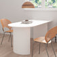 Free Form Modern Style Dining Table White Fixed Table with Sintered Stone Clearhalo ' dining_table' 'Dining Tables & Seating' 'Dining Tables' 'furn' 'furn_dining_table' 'Furniture' 'furniture_dining_table' 'Kitchen & Dining Furniture' 'kitchen&dining_furn' 'kitchen' 'kitchen_dining_table' 3583253