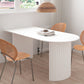 Free Form Modern Style Dining Table White Fixed Table with Sintered Stone Clearhalo ' dining_table' 'Dining Tables & Seating' 'Dining Tables' 'furn' 'furn_dining_table' 'Furniture' 'furniture_dining_table' 'Kitchen & Dining Furniture' 'kitchen&dining_furn' 'kitchen' 'kitchen_dining_table' 3583254