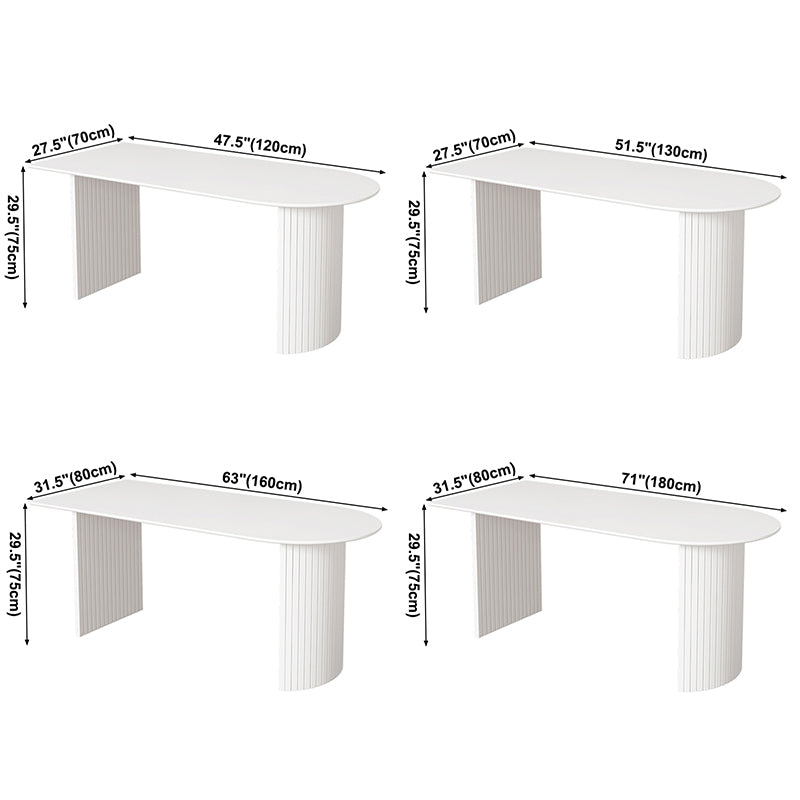 Free Form Modern Style Dining Table White Fixed Table with Sintered Stone Clearhalo ' dining_table' 'Dining Tables & Seating' 'Dining Tables' 'furn' 'furn_dining_table' 'Furniture' 'furniture_dining_table' 'Kitchen & Dining Furniture' 'kitchen&dining_furn' 'kitchen' 'kitchen_dining_table' 3583258