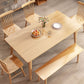 Modern Solid Wood Dining Table Brown Rectangle Table with 4 Legs for Home Use Clearhalo ' dining_table' 'Dining Tables & Seating' 'Dining Tables' 'furn' 'furn_dining_table' 'Furniture' 'furniture_dining_table' 'Kitchen & Dining Furniture' 'kitchen&dining_furn' 'kitchen' 'kitchen_dining_table' 3583288