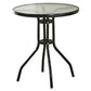 Contemporary Round Dining Table Clear Tempered Glass Table with Pedestal Base Black Without Chairs Clearhalo ' dining_table' 'Dining Tables & Seating' 'Dining Tables' 'furn' 'furn_dining_table' 'Furniture' 'furniture_dining_table' 'Kitchen & Dining Furniture' 'kitchen&dining_furn' 'kitchen' 'kitchen_dining_table' 3583294