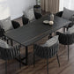 Contemporary Rectangle Dining Table Sintered Stone Dining Table with Black Double Pedestal Clearhalo ' dining_table' 'Dining Tables & Seating' 'Dining Tables' 'furn' 'furn_dining_table' 'Furniture' 'furniture_dining_table' 'Kitchen & Dining Furniture' 'kitchen&dining_furn' 'kitchen' 'kitchen_dining_table' 3583306