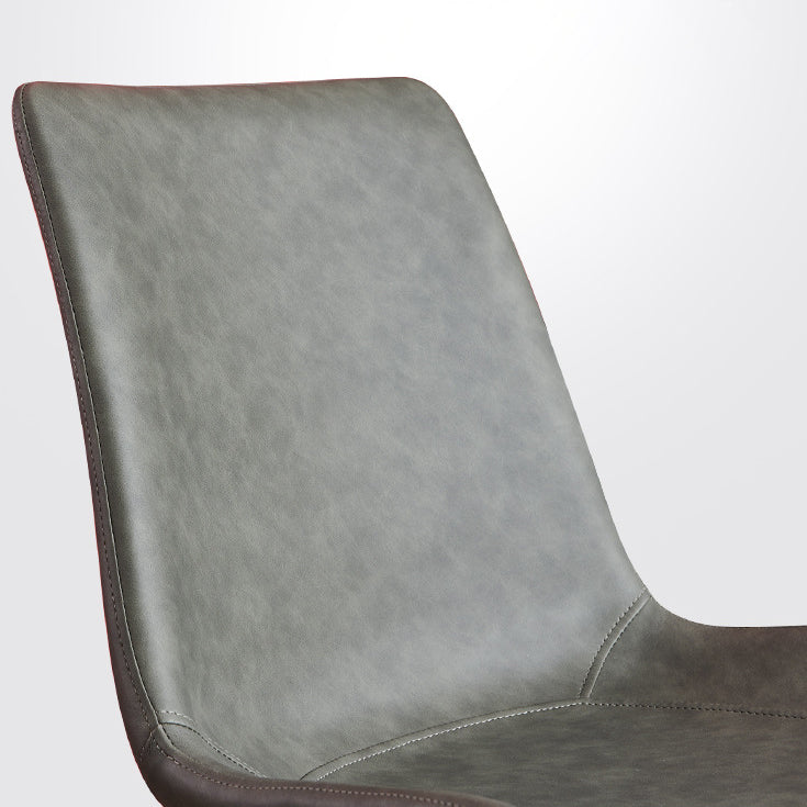 PU Leather Contemporary Restaurant Side Chair Parsons Multi-color Dining Chair Clearhalo ' kitchen&dining_furn' 'Dining Chairs' 'Dining Tables & Seating' 'dining_chair' 'furn' 'furn_dining_chair' 'Furniture' 'furniture_dining_chair' 'Kitchen & Dining Furniture' 'kitchen' 3596695