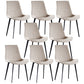 PU Leather Contemporary Restaurant Side Chair Parsons Multi-color Dining Chair Off-White 8 Piece Set Clearhalo ' kitchen&dining_furn' 'Dining Chairs' 'Dining Tables & Seating' 'dining_chair' 'furn' 'furn_dining_chair' 'Furniture' 'furniture_dining_chair' 'Kitchen & Dining Furniture' 'kitchen' 3596707