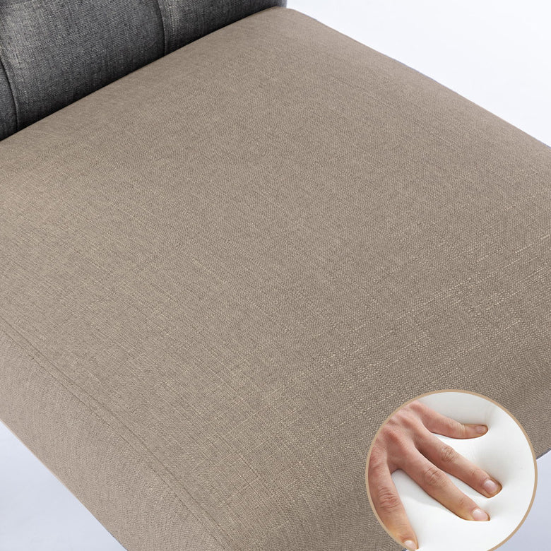 Modern Solid Back Kitchen Dining Side Chair with Black Wood Legs Dining Side Chair Clearhalo ' kitchen&dining_furn' 'Dining Chairs' 'Dining Tables & Seating' 'dining_chair' 'furn' 'furn_dining_chair' 'Furniture' 'furniture_dining_chair' 'Kitchen & Dining Furniture' 'kitchen' 3596782