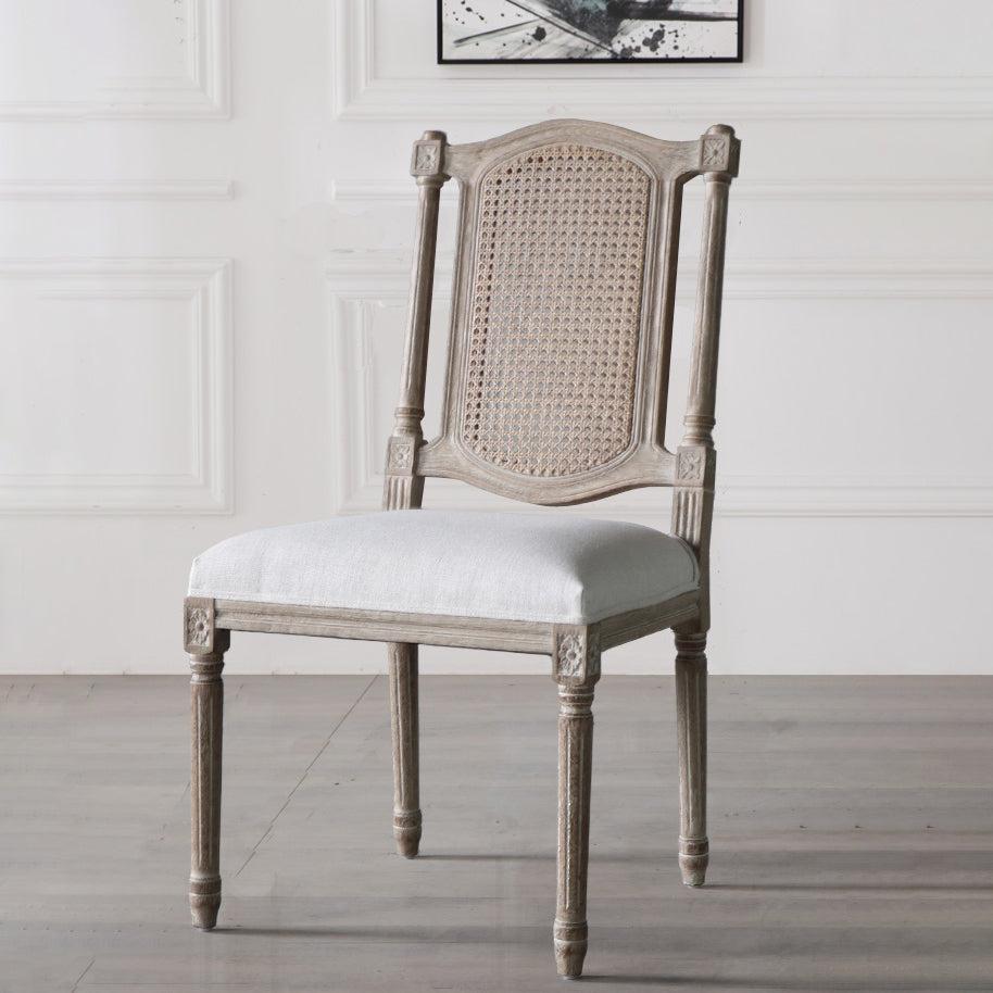 Solid Wood Country Style Dining Chairs Matte Finish Cane Back Dining Chairs Clearhalo ' kitchen&dining_furn' 'Dining Chairs' 'Dining Tables & Seating' 'dining_chair' 'furn' 'furn_dining_chair' 'Furniture' 'furniture_dining_chair' 'Kitchen & Dining Furniture' 'kitchen' 3596792