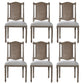 Solid Wood Country Style Dining Chairs Matte Finish Cane Back Dining Chairs Off-White 6 Piece Set Clearhalo ' kitchen&dining_furn' 'Dining Chairs' 'Dining Tables & Seating' 'dining_chair' 'furn' 'furn_dining_chair' 'Furniture' 'furniture_dining_chair' 'Kitchen & Dining Furniture' 'kitchen' 3596796
