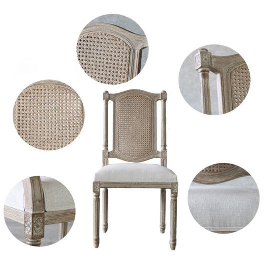 Solid Wood Country Style Dining Chairs Matte Finish Cane Back Dining Chairs Clearhalo ' kitchen&dining_furn' 'Dining Chairs' 'Dining Tables & Seating' 'dining_chair' 'furn' 'furn_dining_chair' 'Furniture' 'furniture_dining_chair' 'Kitchen & Dining Furniture' 'kitchen' 3596801