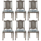 Solid Wood Country Style Dining Chairs Matte Finish Cane Back Dining Chairs Blue 6 Piece Set Clearhalo ' kitchen&dining_furn' 'Dining Chairs' 'Dining Tables & Seating' 'dining_chair' 'furn' 'furn_dining_chair' 'Furniture' 'furniture_dining_chair' 'Kitchen & Dining Furniture' 'kitchen' 3596802