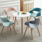 Plastic Dining Side Chairs Glam Indoor-Outdoor Chair of 18'' Wide Open Back Dining Side Chair Clearhalo ' kitchen&dining_furn' 'Dining Chairs' 'Dining Tables & Seating' 'dining_chair' 'furn' 'furn_dining_chair' 'Furniture' 'furniture_dining_chair' 'Kitchen & Dining Furniture' 'kitchen' 3596808