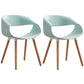 Plastic Dining Side Chairs Glam Indoor-Outdoor Chair of 18'' Wide Open Back Dining Side Chair Light Blue 2 Piece Set Clearhalo ' kitchen&dining_furn' 'Dining Chairs' 'Dining Tables & Seating' 'dining_chair' 'furn' 'furn_dining_chair' 'Furniture' 'furniture_dining_chair' 'Kitchen & Dining Furniture' 'kitchen' 3596829