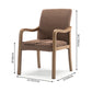 Contemporary Home Arm Chair Solid Back Upholstered Wood Dining Room Chair Clearhalo ' kitchen&dining_furn' 'Dining Chairs' 'Dining Tables & Seating' 'dining_chair' 'furn' 'furn_dining_chair' 'Furniture' 'furniture_dining_chair' 'Kitchen & Dining Furniture' 'kitchen' 3596853