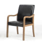 Contemporary Home Arm Chair Solid Back Upholstered Wood Dining Room Chair Black 1 Piece Natural Wood Clearhalo ' kitchen&dining_furn' 'Dining Chairs' 'Dining Tables & Seating' 'dining_chair' 'furn' 'furn_dining_chair' 'Furniture' 'furniture_dining_chair' 'Kitchen & Dining Furniture' 'kitchen' 3596856