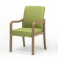 Contemporary Home Arm Chair Solid Back Upholstered Wood Dining Room Chair Green 1 Piece Natural Wood Clearhalo ' kitchen&dining_furn' 'Dining Chairs' 'Dining Tables & Seating' 'dining_chair' 'furn' 'furn_dining_chair' 'Furniture' 'furniture_dining_chair' 'Kitchen & Dining Furniture' 'kitchen' 3596863