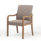 Contemporary Home Arm Chair Solid Back Upholstered Wood Dining Room Chair Grey 1 Piece Natural Wood Clearhalo ' kitchen&dining_furn' 'Dining Chairs' 'Dining Tables & Seating' 'dining_chair' 'furn' 'furn_dining_chair' 'Furniture' 'furniture_dining_chair' 'Kitchen & Dining Furniture' 'kitchen' 3596887