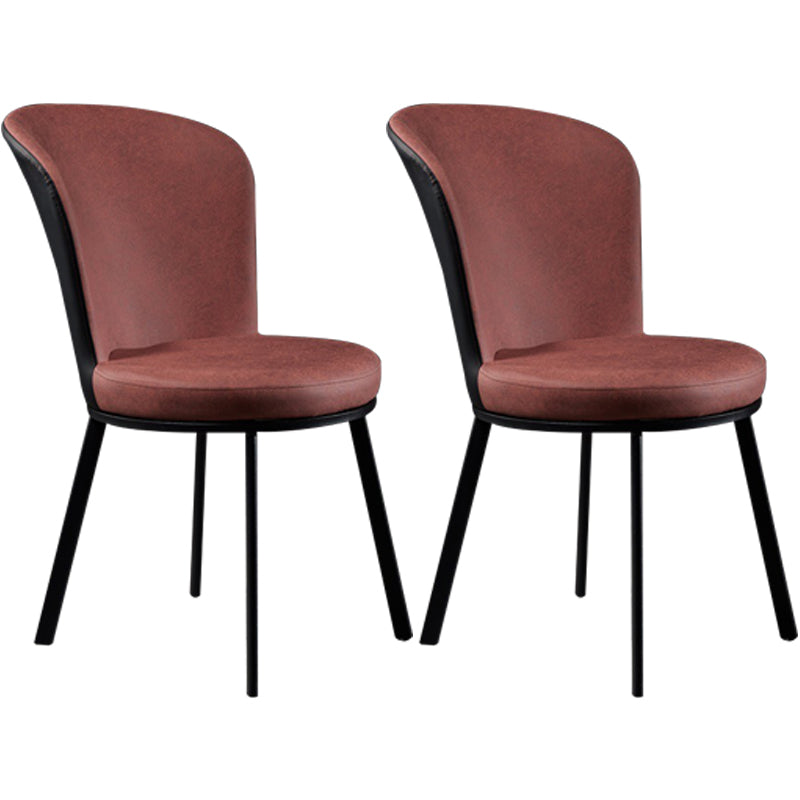 Contemporary High-density Sponge Cushion Chair of 17'' Wide Parsons Chair Cameo Brown 2 Piece Set Clearhalo ' kitchen&dining_furn' 'Dining Chairs' 'Dining Tables & Seating' 'dining_chair' 'furn' 'furn_dining_chair' 'Furniture' 'furniture_dining_chair' 'Kitchen & Dining Furniture' 'kitchen' 3596939