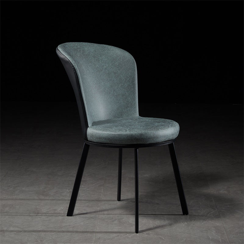 Contemporary High-density Sponge Cushion Chair of 17'' Wide Parsons Chair Turquoise 1 Piece Clearhalo ' kitchen&dining_furn' 'Dining Chairs' 'Dining Tables & Seating' 'dining_chair' 'furn' 'furn_dining_chair' 'Furniture' 'furniture_dining_chair' 'Kitchen & Dining Furniture' 'kitchen' 3596943