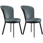 Contemporary High-density Sponge Cushion Chair of 17'' Wide Parsons Chair Turquoise 2 Piece Set Clearhalo ' kitchen&dining_furn' 'Dining Chairs' 'Dining Tables & Seating' 'dining_chair' 'furn' 'furn_dining_chair' 'Furniture' 'furniture_dining_chair' 'Kitchen & Dining Furniture' 'kitchen' 3596945