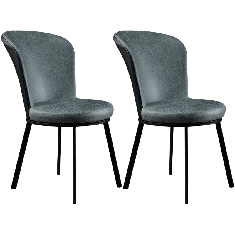 Contemporary High-density Sponge Cushion Chair of 17'' Wide Parsons Chair Turquoise 2 Piece Set Clearhalo ' kitchen&dining_furn' 'Dining Chairs' 'Dining Tables & Seating' 'dining_chair' 'furn' 'furn_dining_chair' 'Furniture' 'furniture_dining_chair' 'Kitchen & Dining Furniture' 'kitchen' 3596945