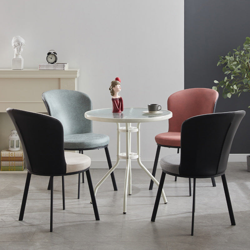 Contemporary High-density Sponge Cushion Chair of 17'' Wide Parsons Chair Clearhalo ' kitchen&dining_furn' 'Dining Chairs' 'Dining Tables & Seating' 'dining_chair' 'furn' 'furn_dining_chair' 'Furniture' 'furniture_dining_chair' 'Kitchen & Dining Furniture' 'kitchen' 3596950