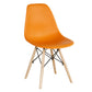 Glam Style Plastic Side Chair Matte Finish Solid Back Dining Chair for Home Use Orange 1 Piece Clearhalo ' kitchen&dining_furn' 'Dining Chairs' 'Dining Tables & Seating' 'dining_chair' 'Furniture' 'furniture_dining_chair' 'Kitchen & Dining Furniture' 'kitchen' 3596964