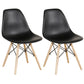 Glam Style Plastic Side Chair Matte Finish Solid Back Dining Chair for Home Use Black Set of 2 Clearhalo ' kitchen&dining_furn' 'Dining Chairs' 'Dining Tables & Seating' 'dining_chair' 'Furniture' 'furniture_dining_chair' 'Kitchen & Dining Furniture' 'kitchen' 3596983