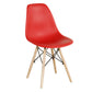 Glam Style Plastic Side Chair Matte Finish Solid Back Dining Chair for Home Use Red 1 Piece Clearhalo ' kitchen&dining_furn' 'Dining Chairs' 'Dining Tables & Seating' 'dining_chair' 'Furniture' 'furniture_dining_chair' 'Kitchen & Dining Furniture' 'kitchen' 3596985