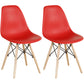Glam Style Plastic Side Chair Matte Finish Solid Back Dining Chair for Home Use Red Set of 2 Clearhalo ' kitchen&dining_furn' 'Dining Chairs' 'Dining Tables & Seating' 'dining_chair' 'Furniture' 'furniture_dining_chair' 'Kitchen & Dining Furniture' 'kitchen' 3596986