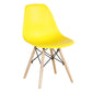 Glam Style Plastic Side Chair Matte Finish Solid Back Dining Chair for Home Use Yellow 1 Piece Clearhalo ' kitchen&dining_furn' 'Dining Chairs' 'Dining Tables & Seating' 'dining_chair' 'Furniture' 'furniture_dining_chair' 'Kitchen & Dining Furniture' 'kitchen' 3596988