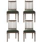 Farmhouse Fabric Dining Chair 40"H Slat Back Side Chair with Wooden Base for Restaurant Green 4 Piece Set Clearhalo ' kitchen&dining_furn' 'Dining Chairs' 'Dining Tables & Seating' 'dining_chair' 'furn' 'furn_dining_chair' 'Furniture' 'furniture_dining_chair' 'Kitchen & Dining Furniture' 'kitchen' 3596999