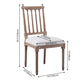 Farmhouse Fabric Dining Chair 40"H Slat Back Side Chair with Wooden Base for Restaurant Clearhalo ' kitchen&dining_furn' 'Dining Chairs' 'Dining Tables & Seating' 'dining_chair' 'furn' 'furn_dining_chair' 'Furniture' 'furniture_dining_chair' 'Kitchen & Dining Furniture' 'kitchen' 3597002