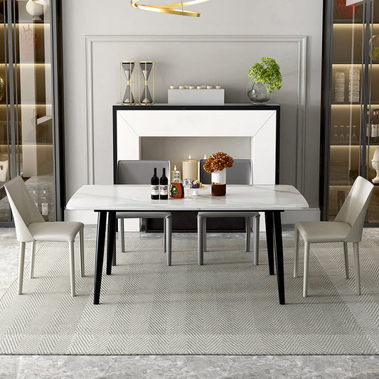 Leather Contemporary Restaurant Side Chair Solid Color Parsons Dining Chair Clearhalo ' kitchen&dining_furn' 'Dining Chairs' 'Dining Tables & Seating' 'dining_chair' 'furn' 'furn_dining_chair' 'Furniture' 'furniture_dining_chair' 'Kitchen & Dining Furniture' 'kitchen' 3597005