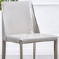 Leather Contemporary Restaurant Side Chair Solid Color Parsons Dining Chair Clearhalo ' kitchen&dining_furn' 'Dining Chairs' 'Dining Tables & Seating' 'dining_chair' 'furn' 'furn_dining_chair' 'Furniture' 'furniture_dining_chair' 'Kitchen & Dining Furniture' 'kitchen' 3597014