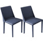 Leather Contemporary Restaurant Side Chair Solid Color Parsons Dining Chair Dark Blue 2 Piece Set Clearhalo ' kitchen&dining_furn' 'Dining Chairs' 'Dining Tables & Seating' 'dining_chair' 'furn' 'furn_dining_chair' 'Furniture' 'furniture_dining_chair' 'Kitchen & Dining Furniture' 'kitchen' 3597016