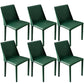 Leather Contemporary Restaurant Side Chair Solid Color Parsons Dining Chair Dark Green 6 Piece Set Clearhalo ' kitchen&dining_furn' 'Dining Chairs' 'Dining Tables & Seating' 'dining_chair' 'furn' 'furn_dining_chair' 'Furniture' 'furniture_dining_chair' 'Kitchen & Dining Furniture' 'kitchen' 3597029
